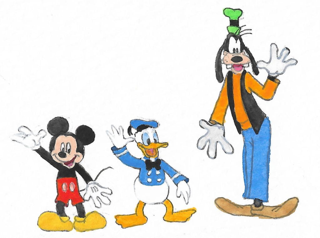 Mickey Mouse, Donald Duck, And Goofy