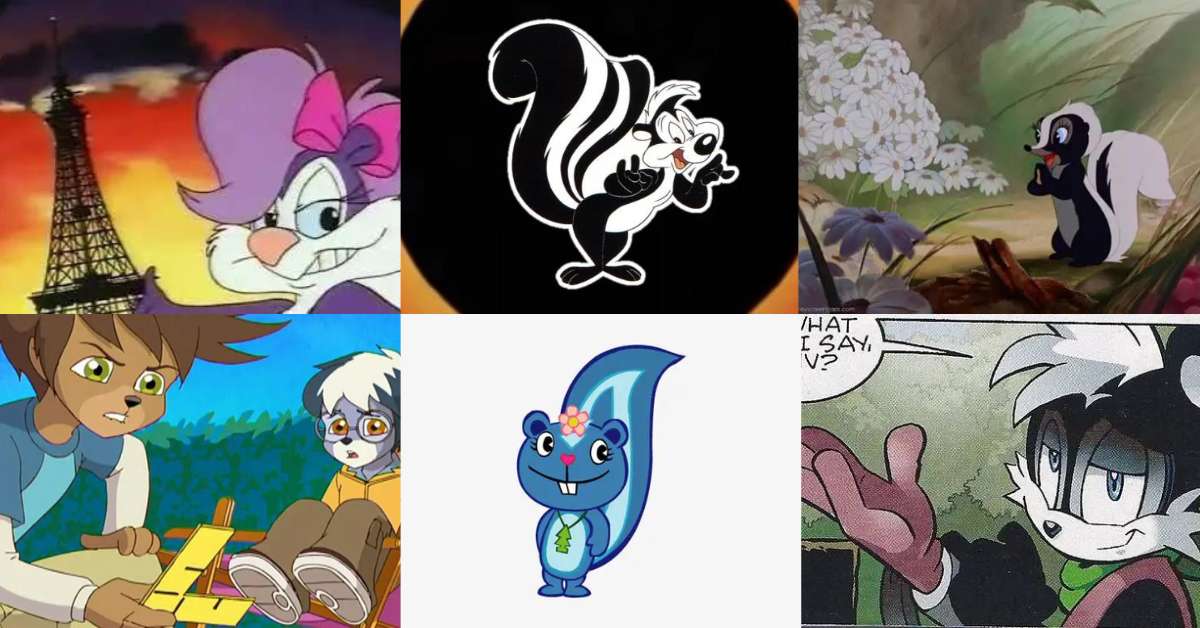 Skunk Cartoon Characters