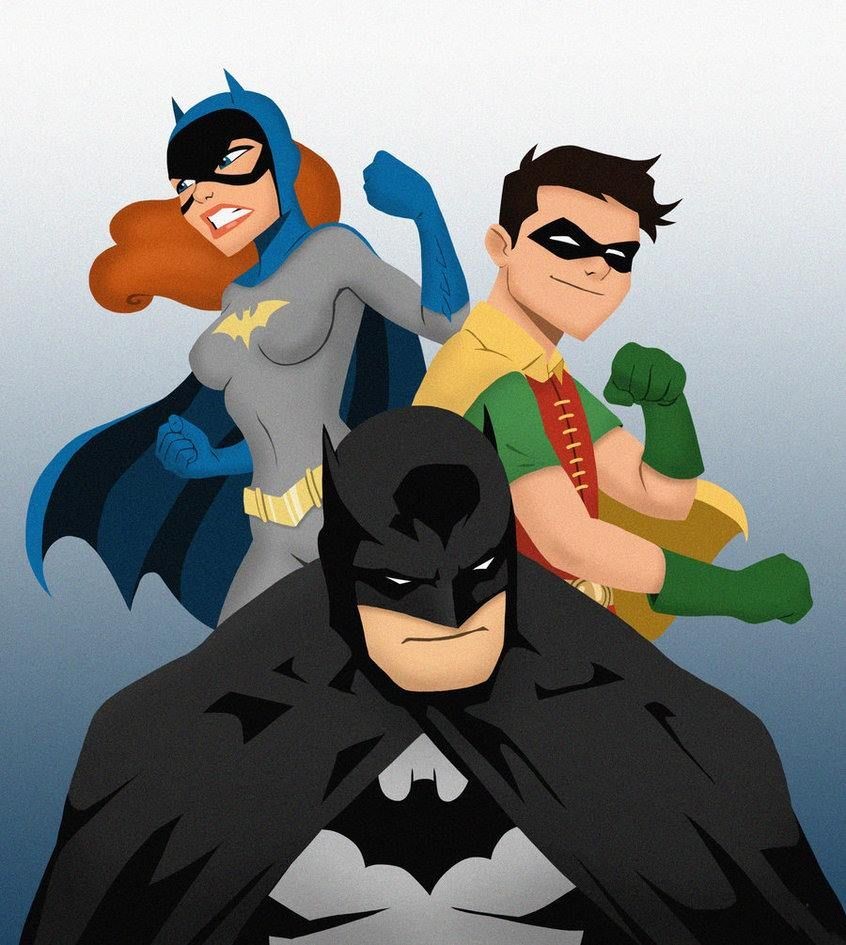 Batman & Robin & Batgirl