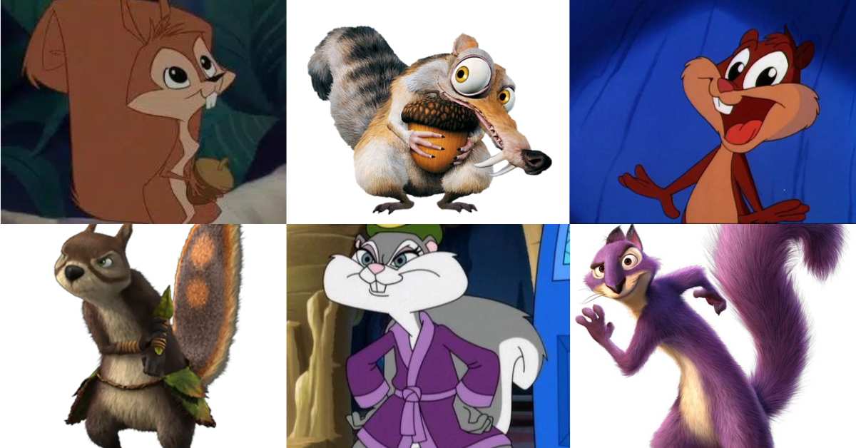 Squirrel Cartoon Characters