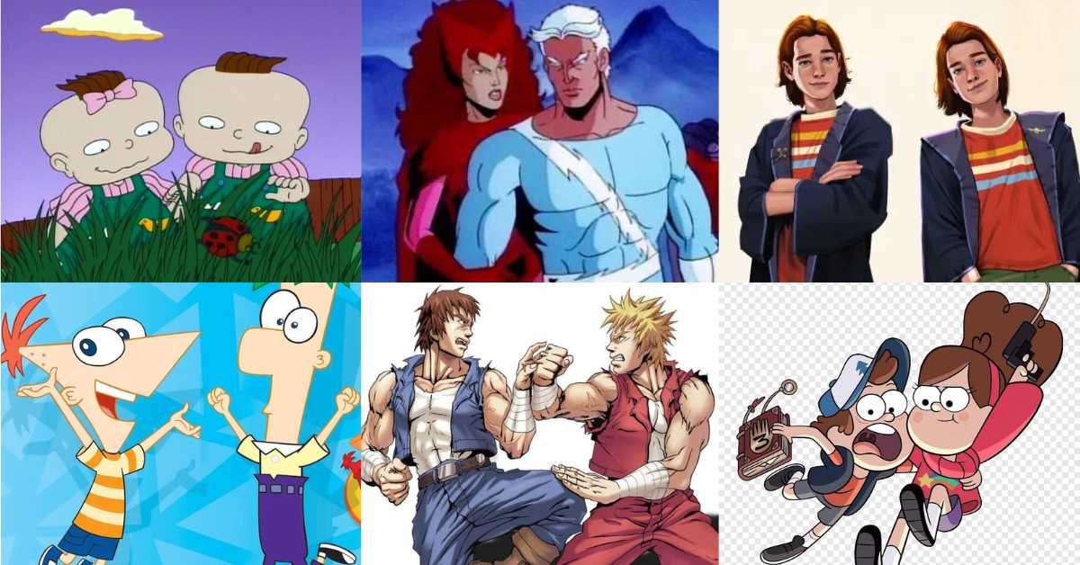 Twin Cartoon Characters