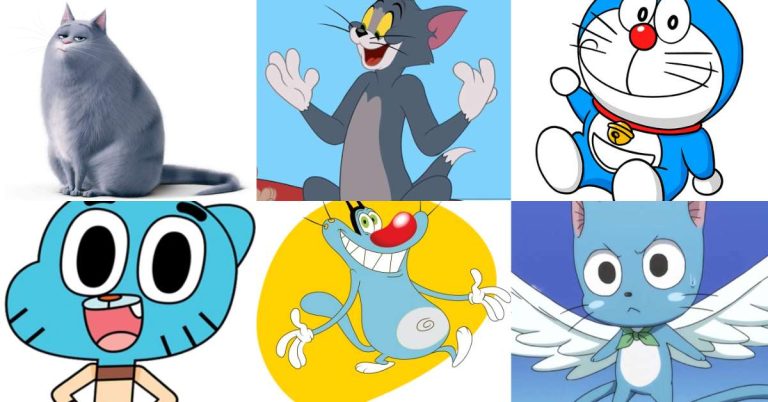 Blue Cat Cartoons