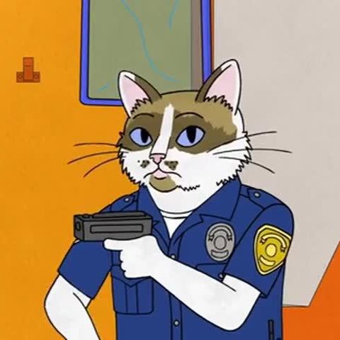 Officer Meow Meow Fuzzyface from BoJack Horseman