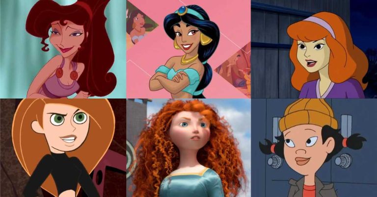 Cartoon Characters with Curly Hair