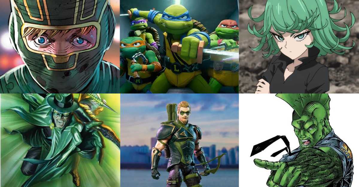Green Superhero Characters