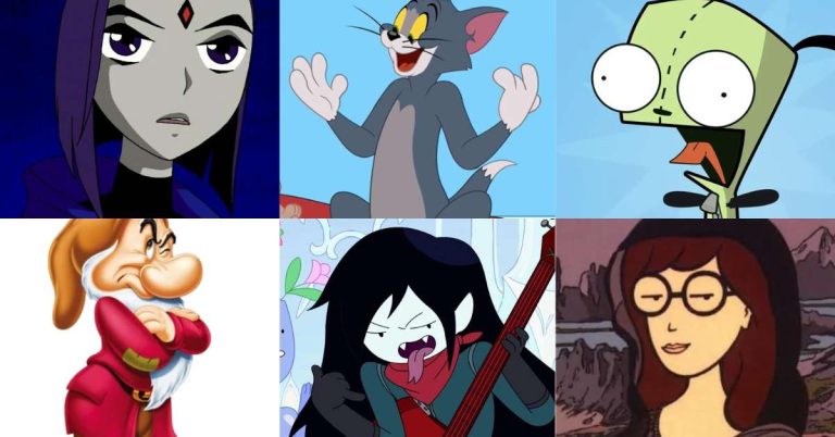 Mood Aesthetic Cartoon Characters
